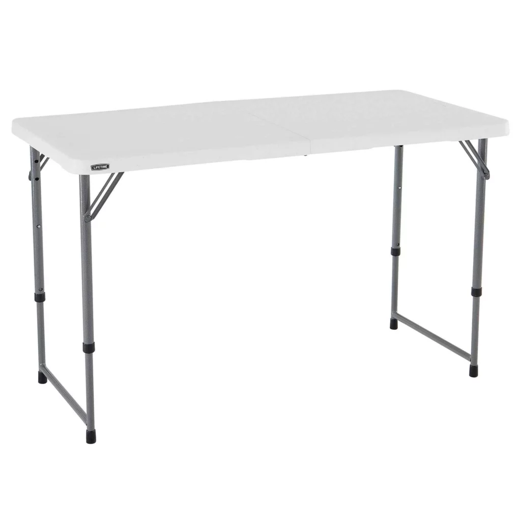 Lifetime 4428 Height Adjustable Folding Utility Table 