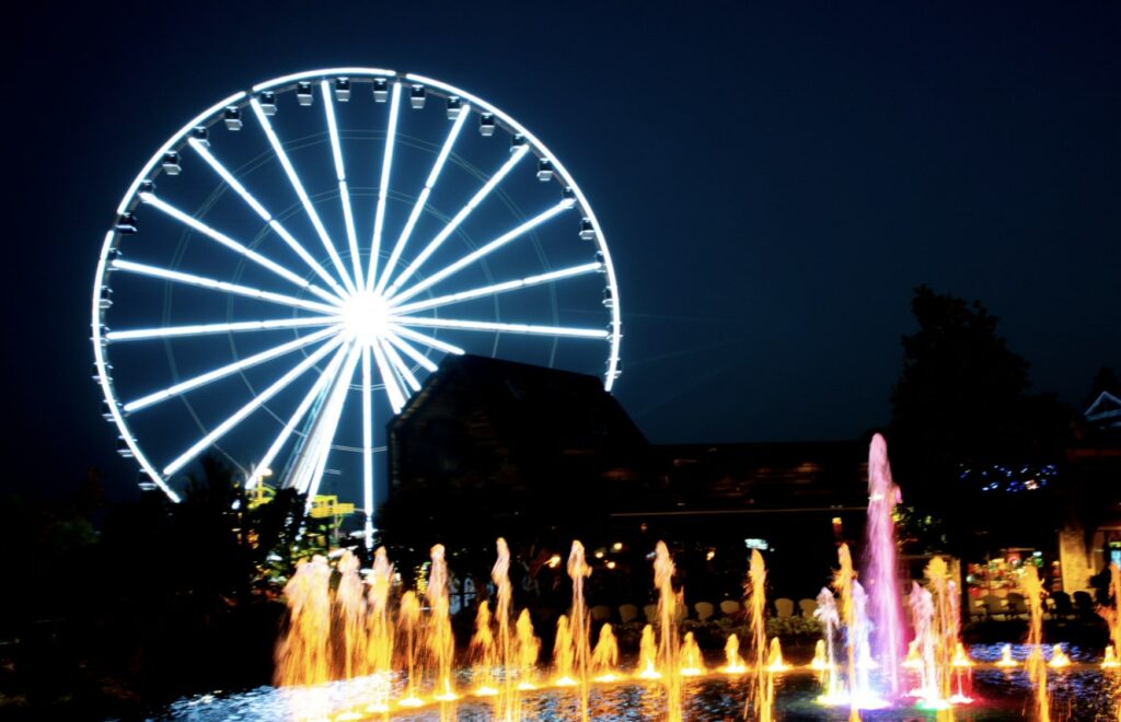 The Great Smoky Mountain Wheel at Pigeon Forge.